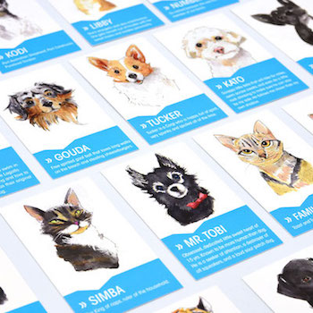 Mission Pets Business Cards printed at KK Graphics