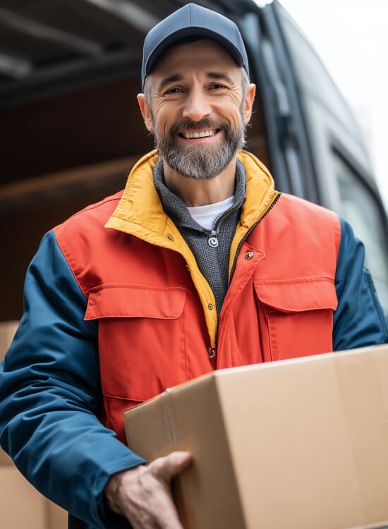 Man delivering a package